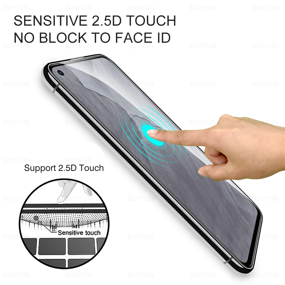 2 قطعة زجاج واقي ل Realme GT ماستر 6.43 "شاشة الزجاج Temepred ل Oppo Realme GT ماستر 5G HD طبقة حماية غطاء