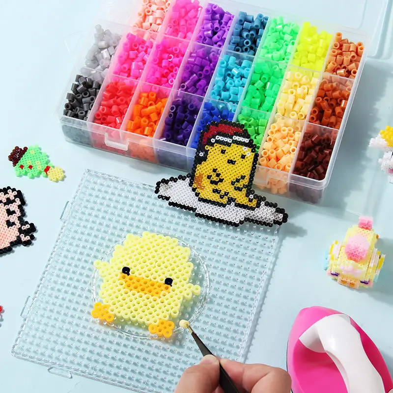 NEW 72 colors 39000pcs Perler Toy Kit 5mm 2.6mm Hama beads 3D Puzzle DIY Toy Kids Creative Handmade Craft Toy Gift