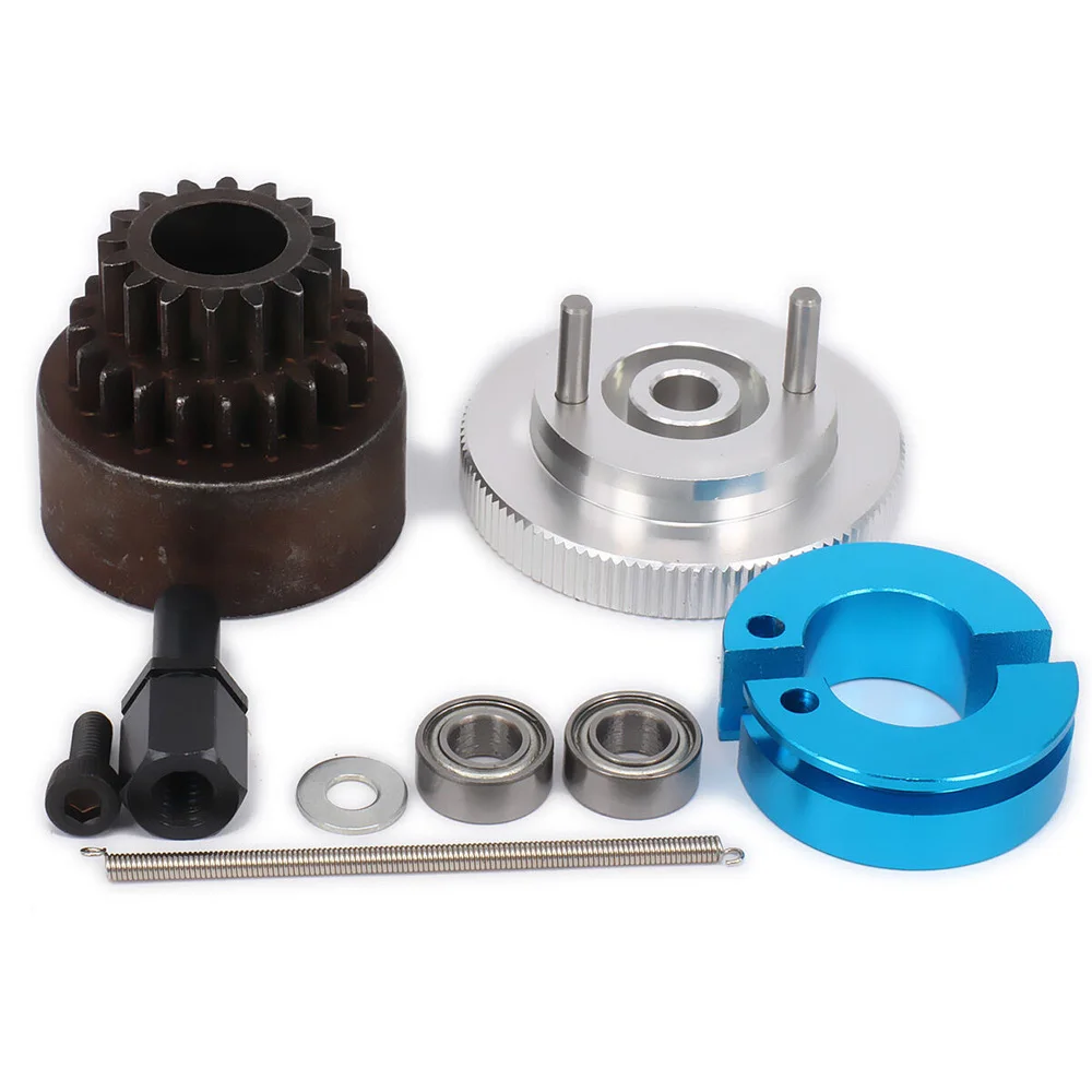 16T-21T Two Speed Gear 102006 Clutch flywheel Set Bell Shoes Springs Flywheel Bearing for HSP 94188 1/10 RC 1:10 Nitro Car