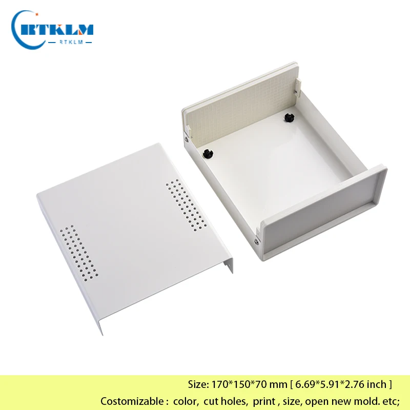 Electrical junction instrument box Iron box for electronics project housing diy iron control switch case 170*150*70mm