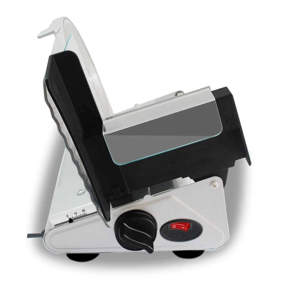 MS-305C المنزلية الكهربائية لحوم البقر ولحم الضأن القطاعة التجارية نخب الفولاذ المقاوم للصدأ سطح المكتب استبدال شفرة سهلة التنظيف