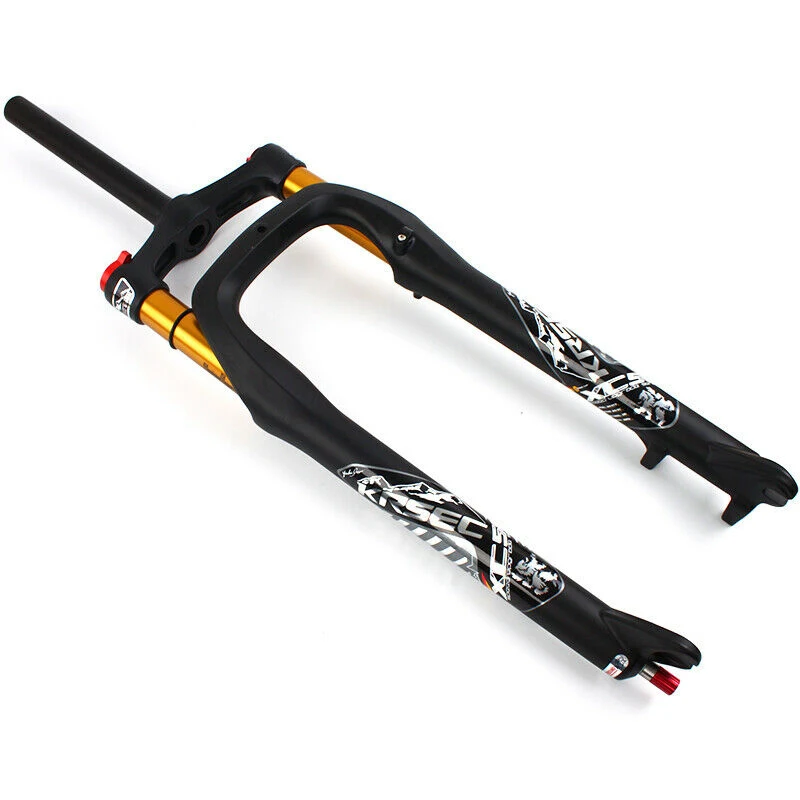 KRSEC Fat Bike Fork 26x4” Beach Snow Fat Tire Ebike MTB Fork 135mm Spacing Mountain Bike Fat Fork Bicycle Suspension Accessories