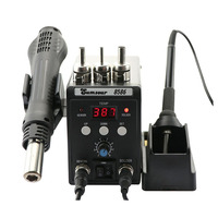 Soldering Station 8586 760W 2 in 1 Digital Display SMD Rework Hot Air Gun Solder Iron ESD Welding Desoldering Repair Tools