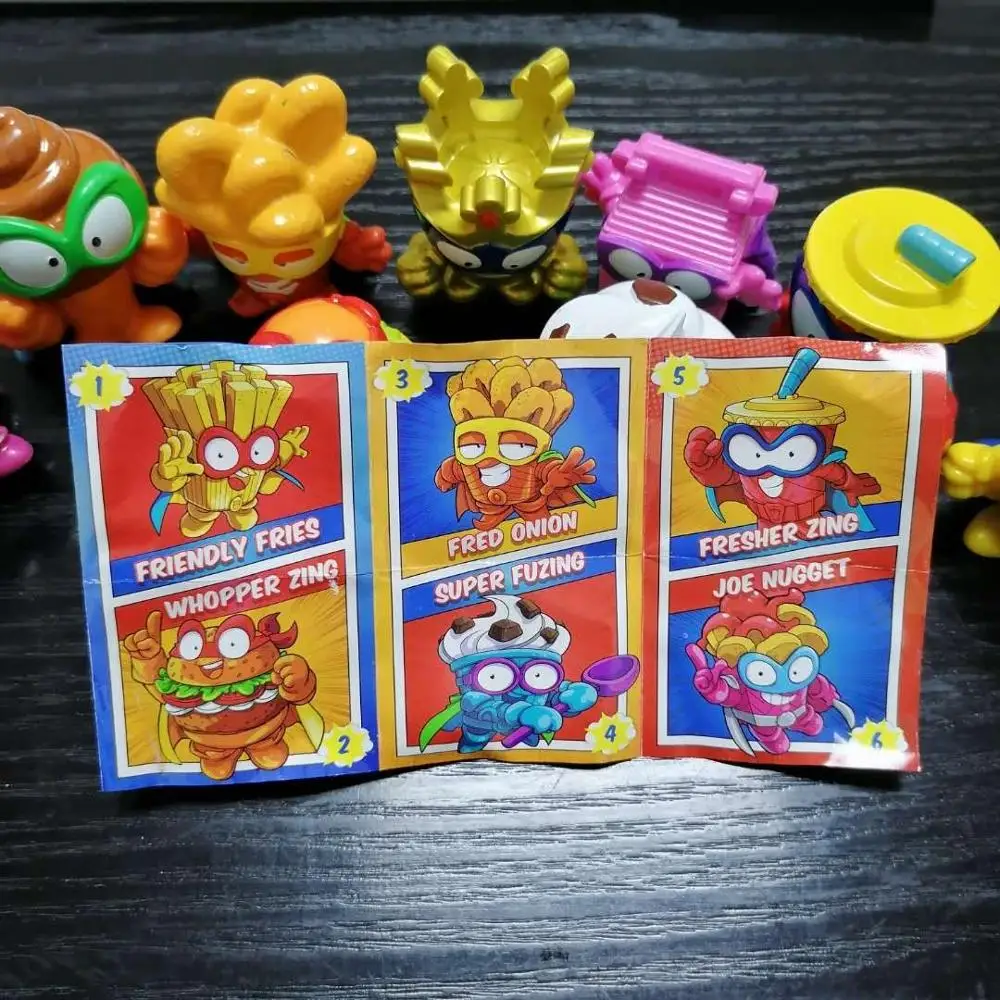 1pcs Big Superthings Series Burger Kings Super Zings Action Figure Super Rare Gold Silver Limited Collection for Kids Gift image 6