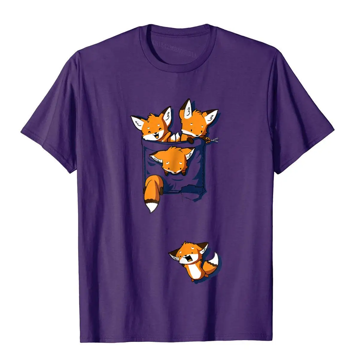 Shirt.Woot Fox Pocket T-Shirt Design Cotton Mens Tees Personalized New Design T Shirts Kawaii Men Clothing