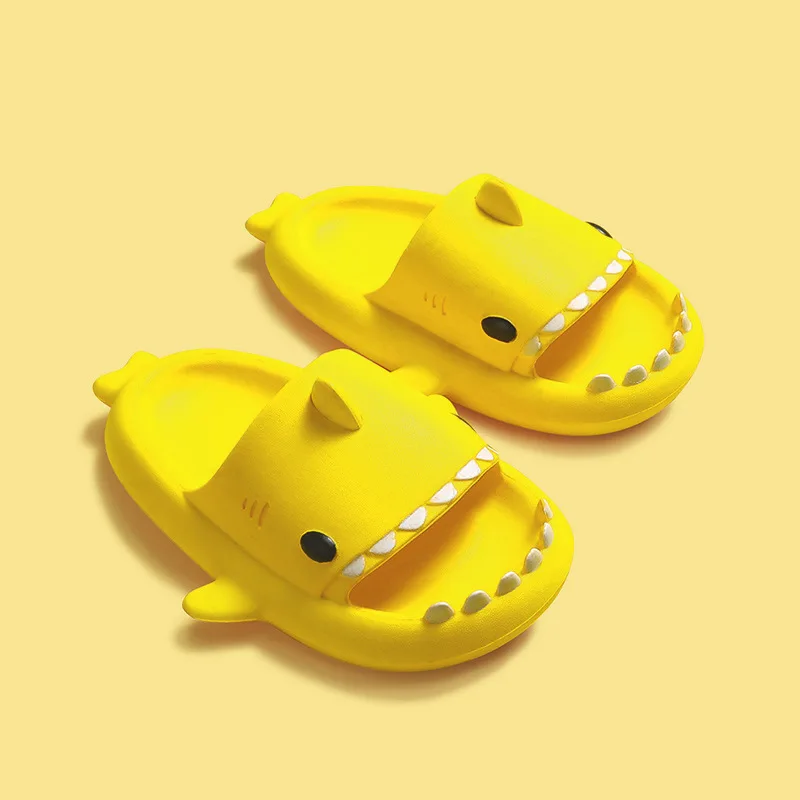 Children Slippers Cartoon Shark Sandals Summer Boys Girls Baby Kids Shoes Soft Sole Anti-Slip