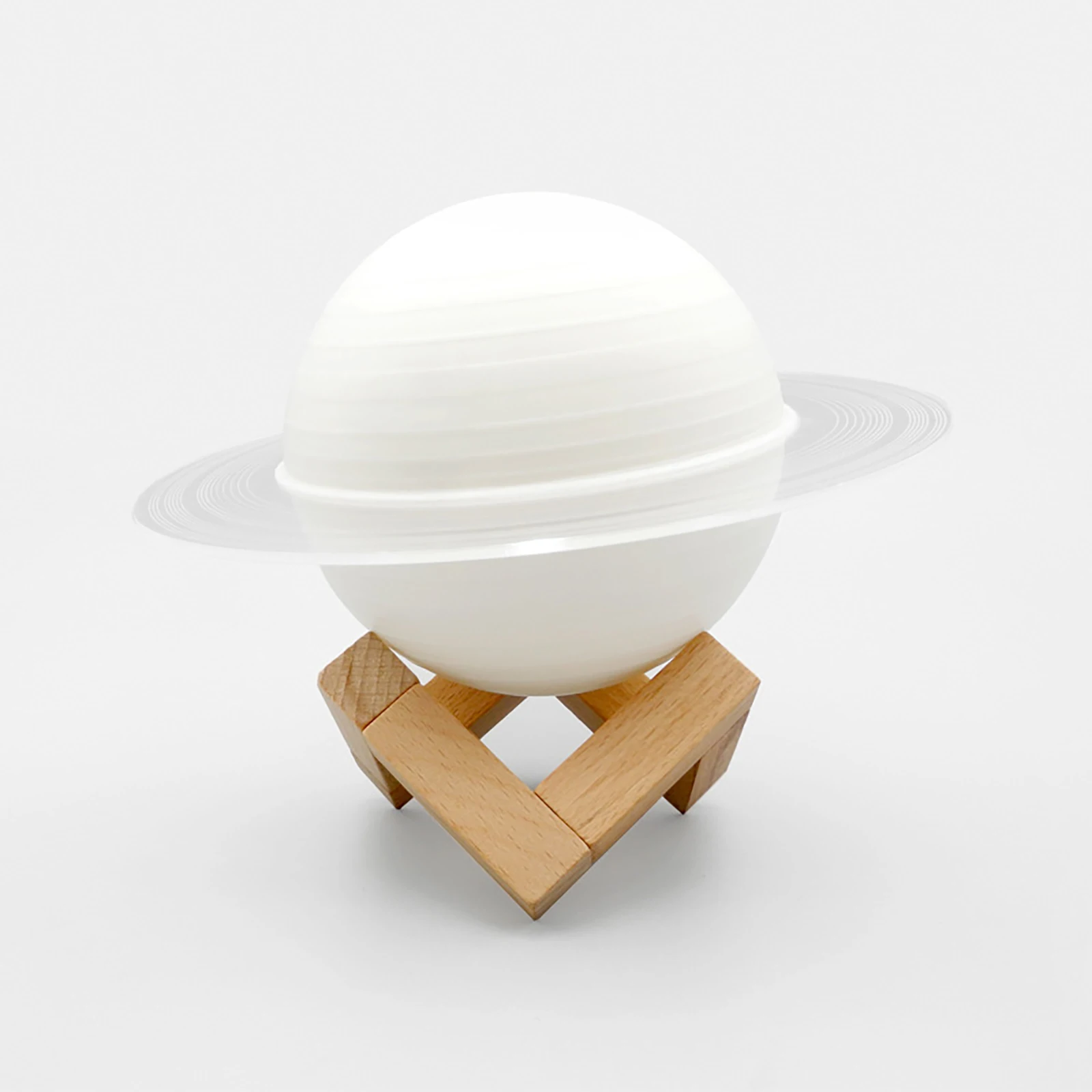 Lámpara de Saturno con impresión 3D para dormitorio, luz LED de noche de planeta con control remoto, decoración de mesita de noche, regalos para niños