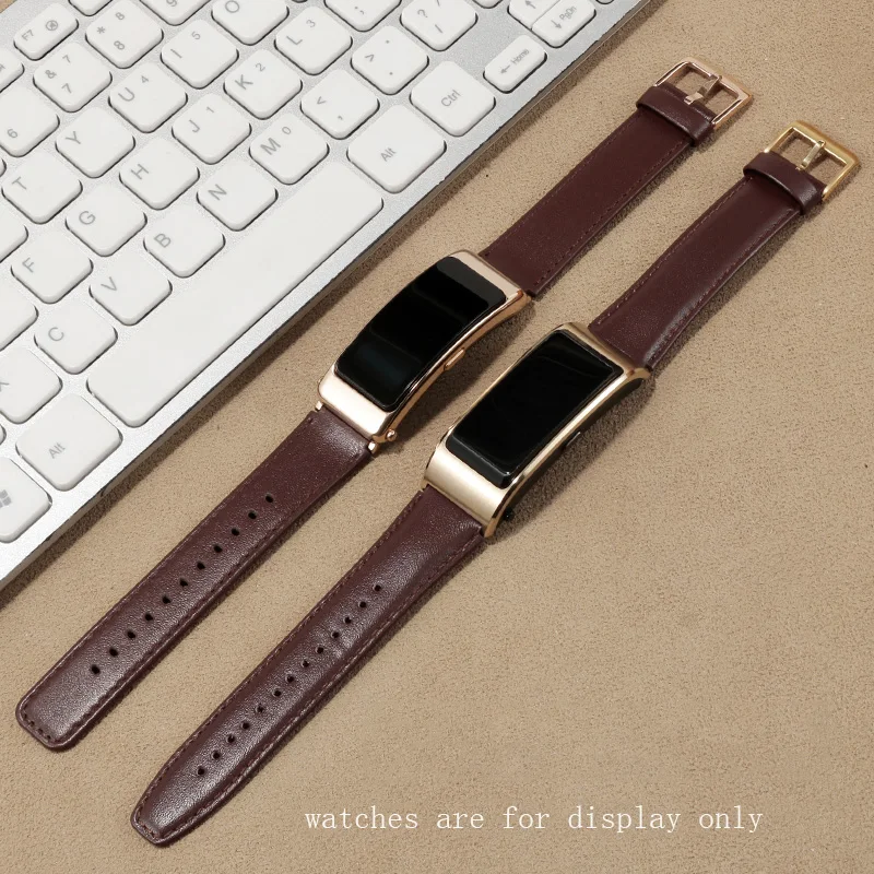 For Huawei B5 Genuine Leather Watchband B6 Business Sports Version Cow Leather To Replace Wristband accessories 16mm18mm