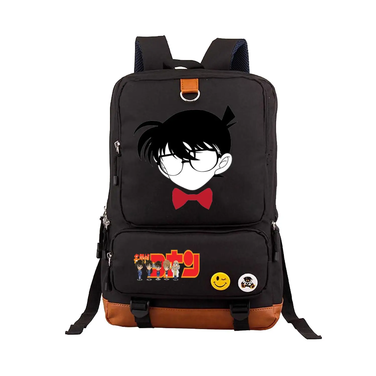 Hot Japan anime detektyw Conan plecak Cosplay styl Preppy tornister szkolny mężczyźni kobiety Canvas Travel plecaki