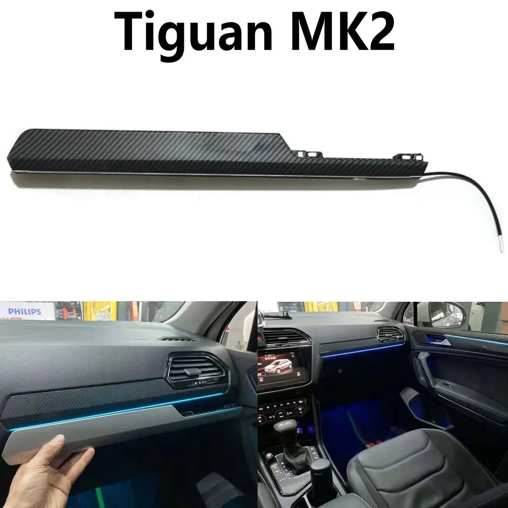 Dashboard ambient light four-door monochromatic multi-color ambient light suitable for VW Tiguan MK2 multi-color ambient light