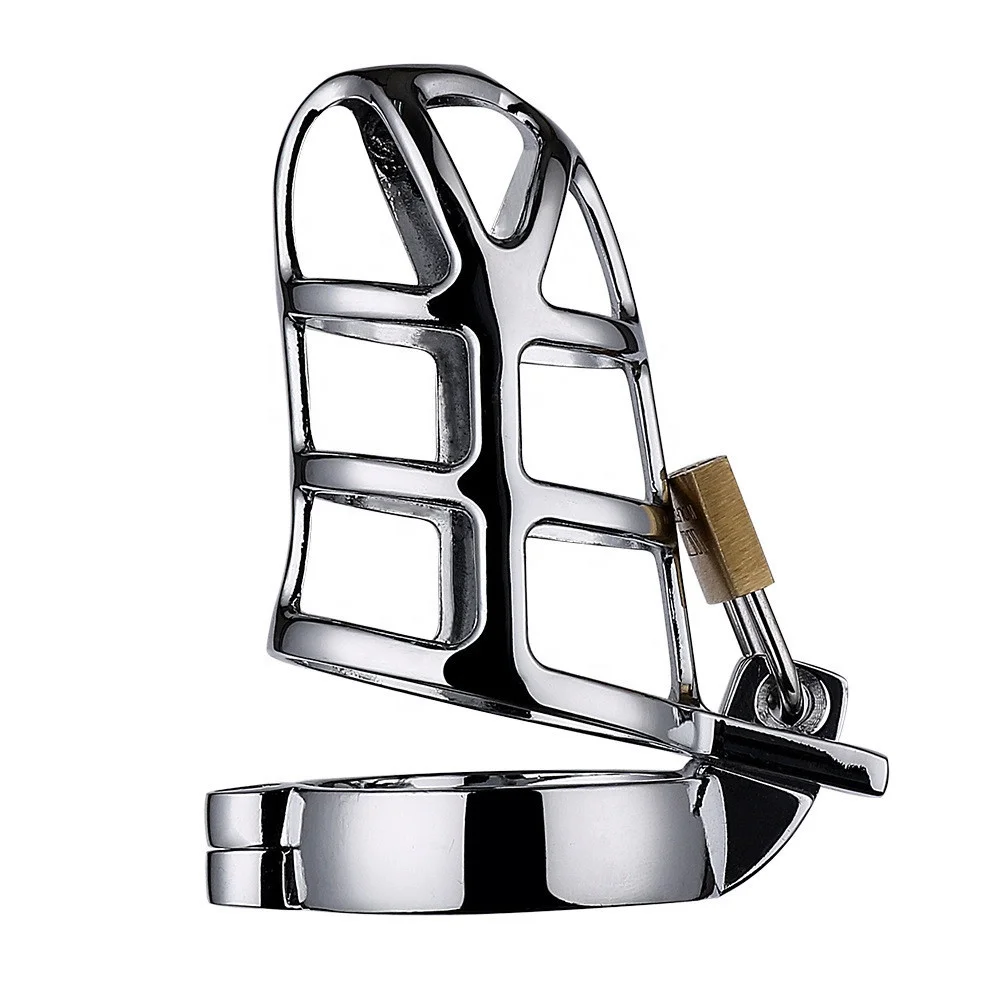 BDSM Metal Male Chastity Device Bondage Stealth CB Lock CBT Chastity Cock Cage Penis Lock Cock Ring Fetishism Sex Toys For Men