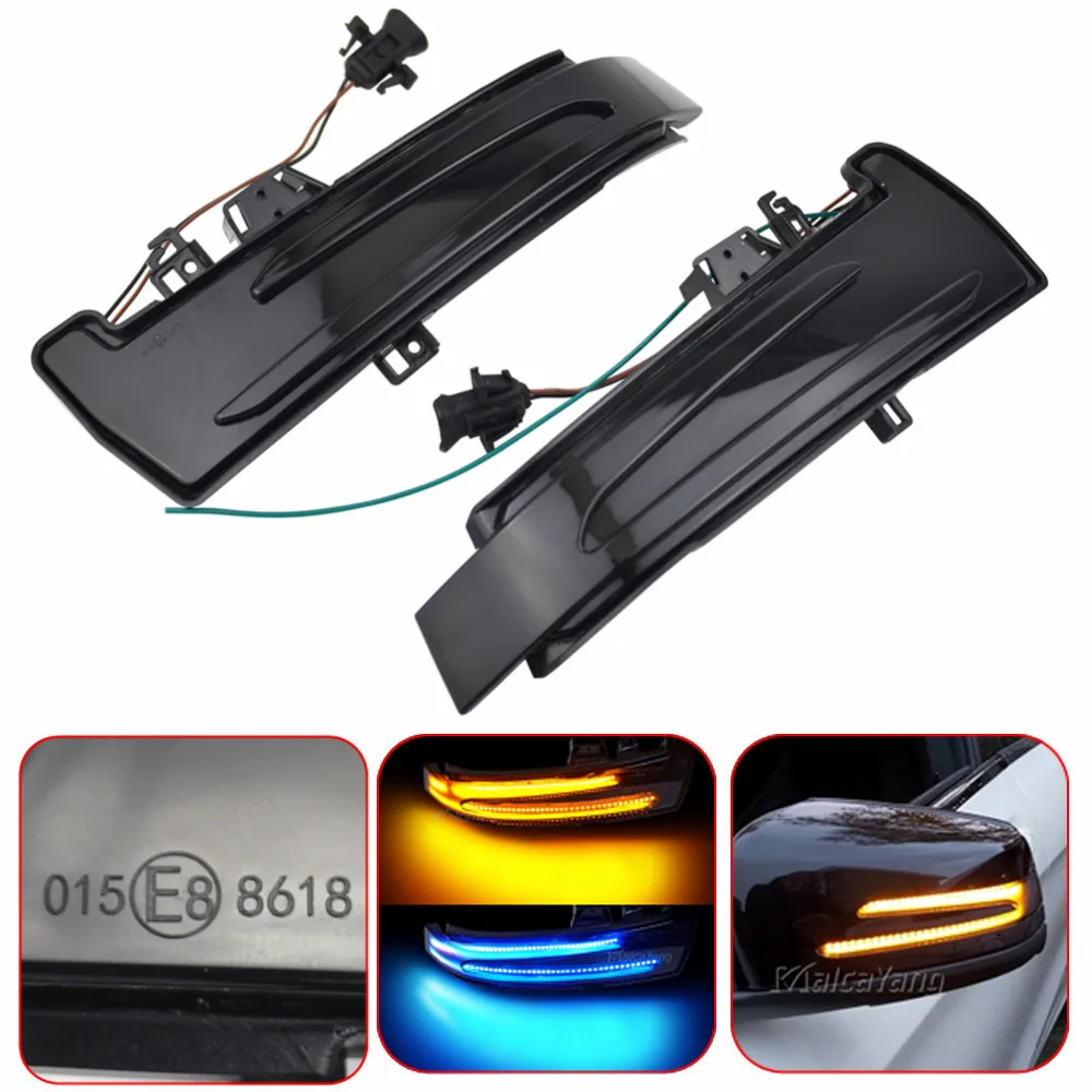 For Mercedes-Benz W176 W246 W212 W204 C117 X156 X204 W221 W218 Light Side Mirror Indicator Repeater Dynamic Indicator Blinker