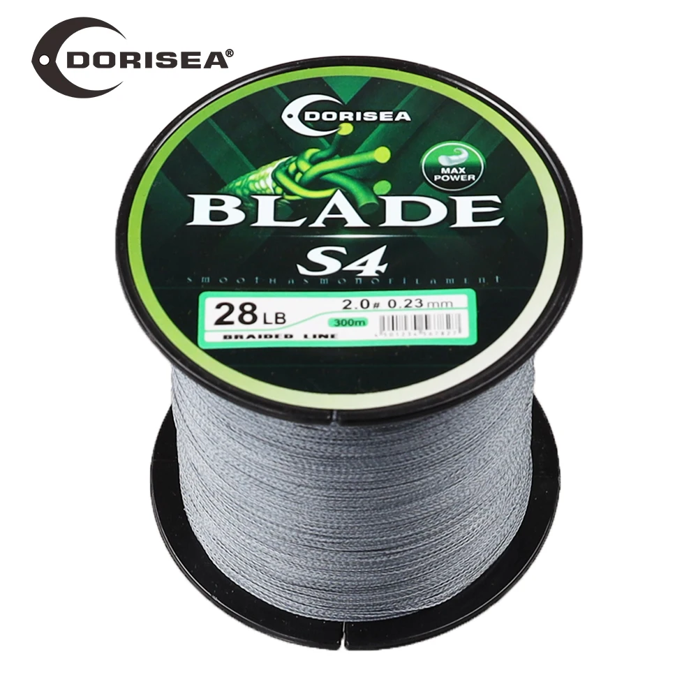 DORISEA S4 BLADE 4 Strands Braided Fishing Line 300M 500M PE Extreme Braided Fishing Line Wire Pesca