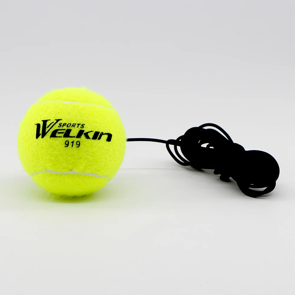 WELKIN Heavy Duty Tennis Training Aids Tool Elastic Rope Ball Practice Self-Duty Rebound Tennis Trainer Partner Sparring Device