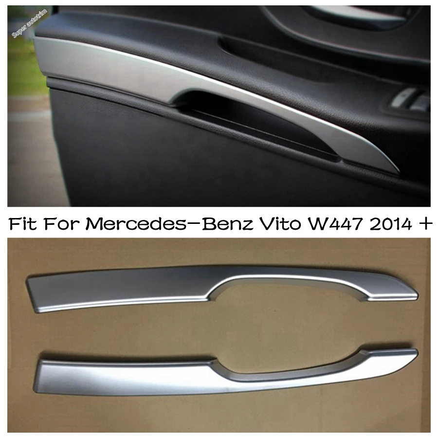 

Front Inner Door Armrest Handle Panel Strip Decoration Cover Trim ABS Matte Accessories For Mercedes-Benz Vito W447 2014 - 2021