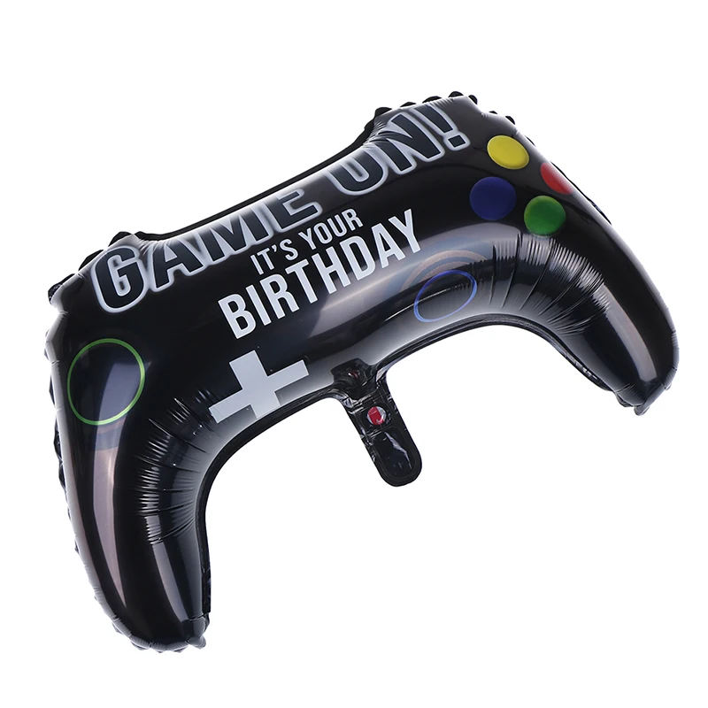 ใหม่ 64*40 ซม.Gamepad Mylar Foil บอลลูน Gamepad จอยสติ๊กบอลลูนวันเกิด PARTY Decor เด็กของเล่น