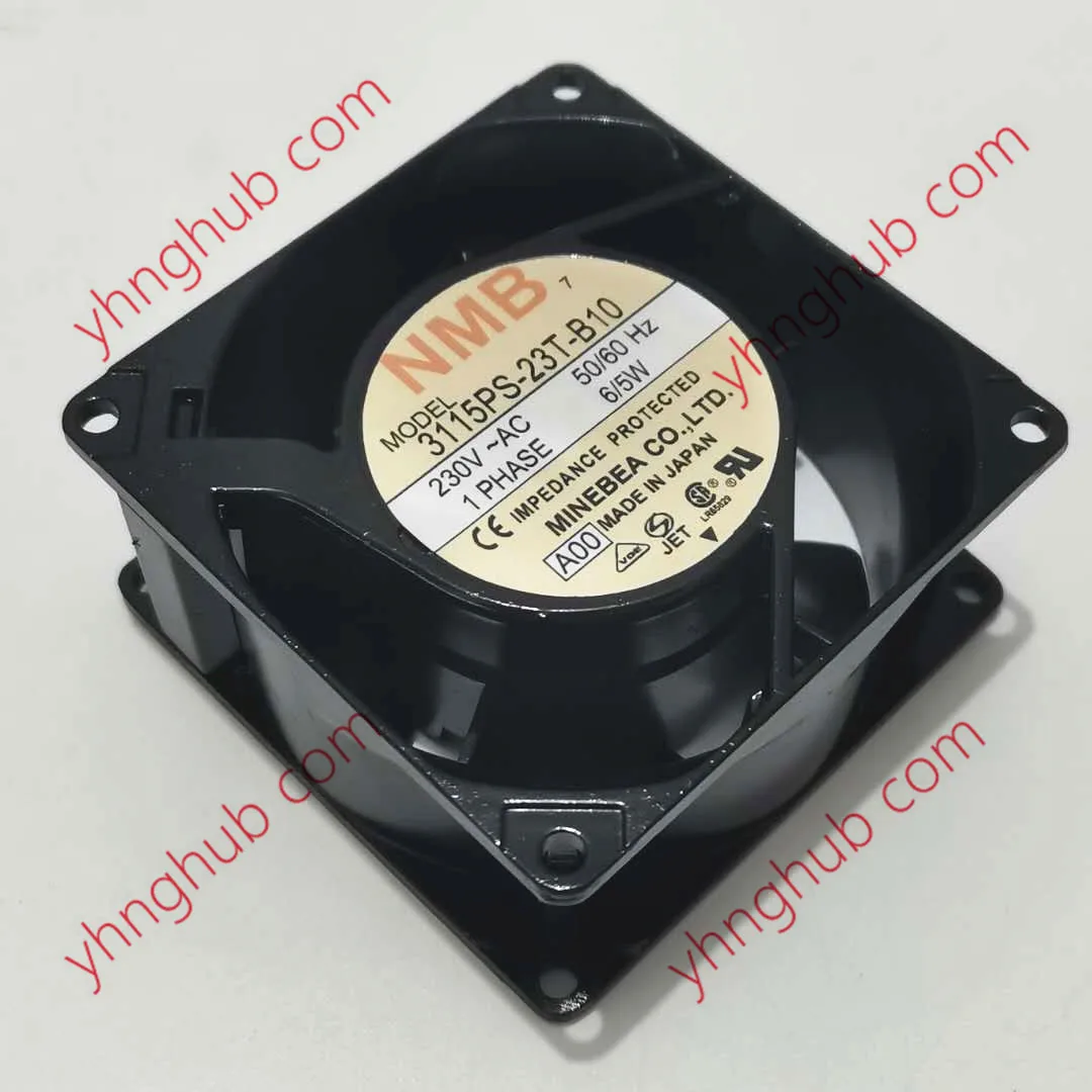 

NMB-MAT 3115PS-23T-B10 A00 AC 230V 6/5W 2-Piece 80x80x38mm Server Cooling Fan