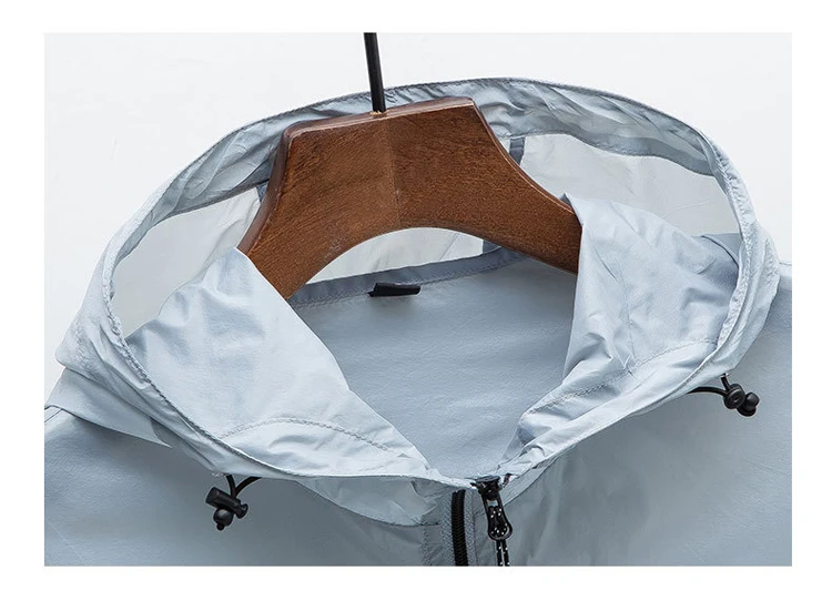 TRVLWEGO Freizeitjacken für Herren, regensichere Fahrradjacke, winddicht, ultraleicht, Windjacke, UPF70+, Lauf- und Wandermantel – Detail 9