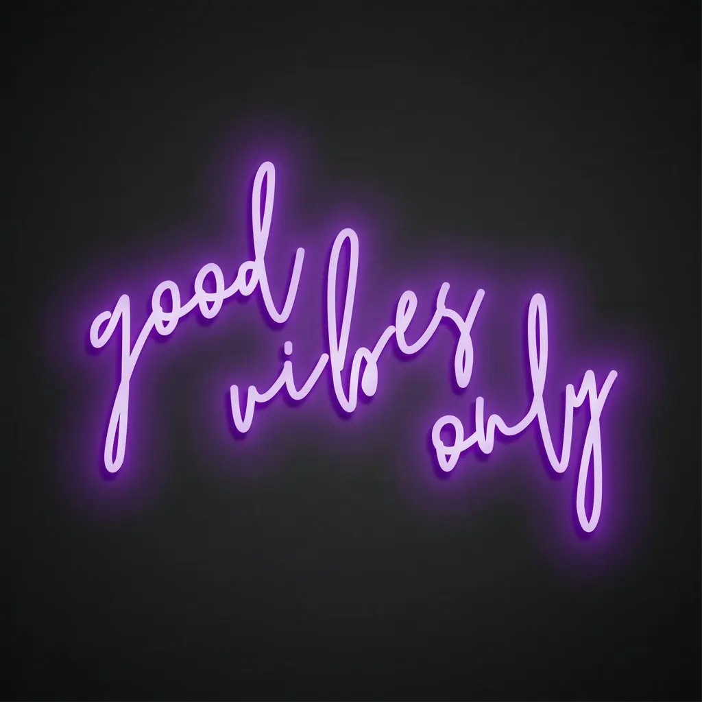 

OHANEE good vibes only LED Neon Sign Custom Made Wall Lights Party Wedding Decor Shop Restaurant Birthday Decoration