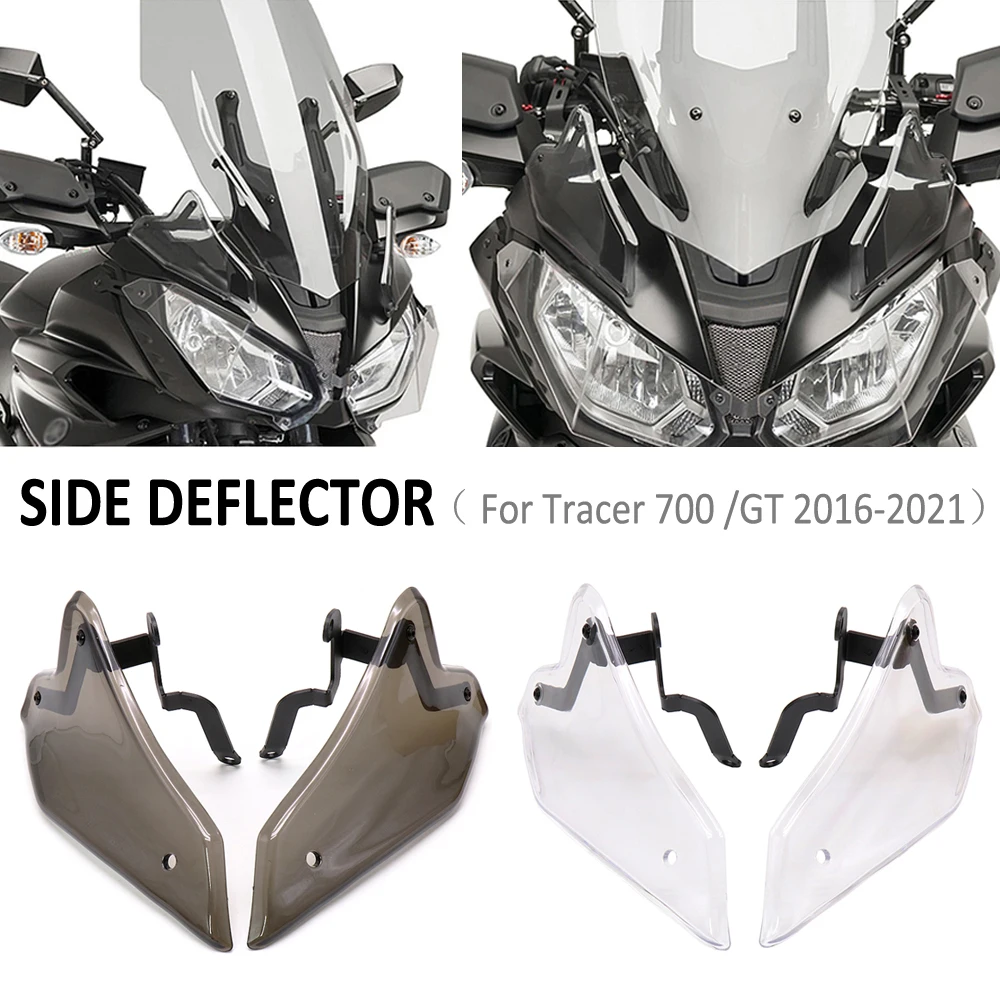 

For Yamaha MT-07 Tracer 700 GT MT07 2016-2021 Motorcycle Side Window Deflector Front Windshield Windscreen Ventilation Panels