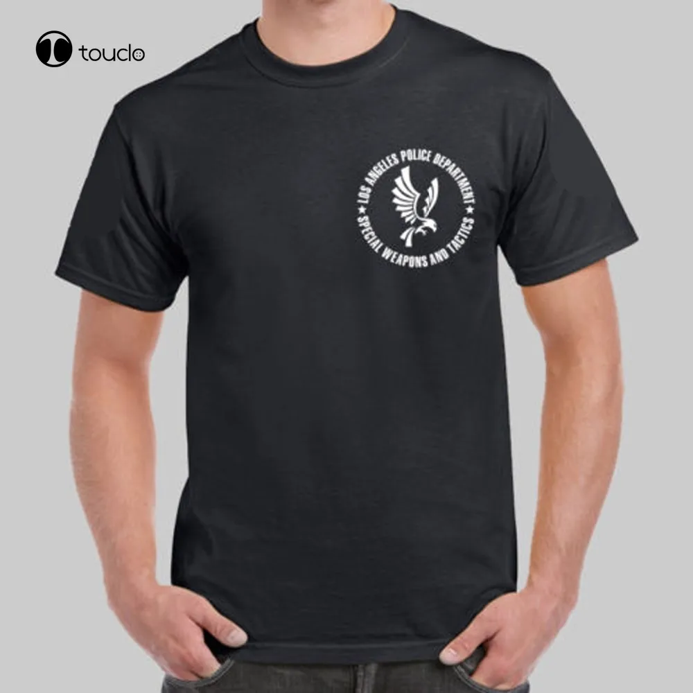 Los Angeles Police Lapd Swat Tv S.W.A.T. Logo Black New Fashion T-Shirt Short Sleeve Design Your Own T Shirt Fashion Funny New