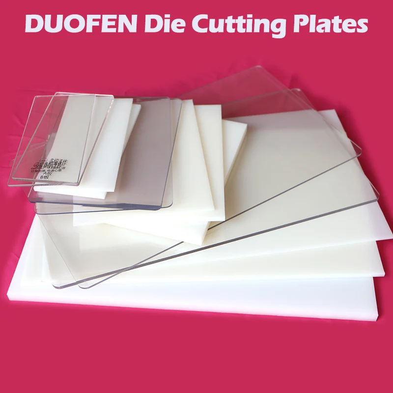 DUOFEN METAL CUTTING DIES płyty do wycinania matryc Biała nylonowa płyta do wycinania matryc do maszyny do wycinania matryc 2018 nowość