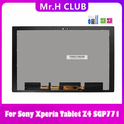10.1'' Tested LCD For Sony Xperia Tablet Z4 SGP771 SGP712 Display Touch Screen Digitizer Panel Assembly For Sony Tablet Z4
