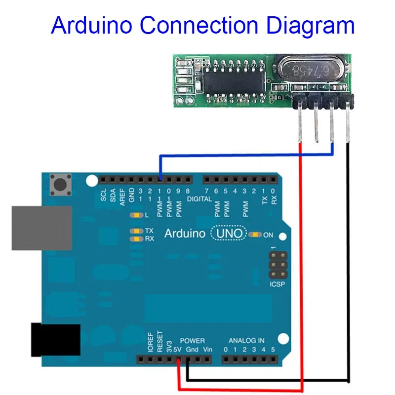 QIACHIP 433 Mhz superheterodynowy odbiornik RF i moduł nadajnika dla Arduino Uno moduł bezprzewodowy Diy Kit bezpłatny prezent antena