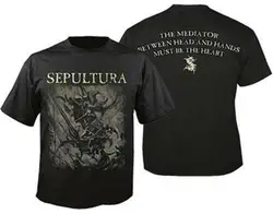 Official Licensed Sepultura The Mediator Two Sides T Shirt Metal Men Women Unisex Fashion Tshirt