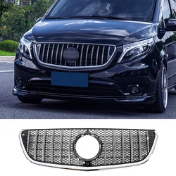 Kratka wyścigowa z przodu Grill zderzaka siatki dla Benz VITO W447 2020 2021