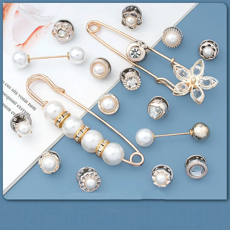 Snap Fastener Detachable Buttons Brooch Pin For Clothing Fit Adjust Self Increase Reduce Waist Free Nail Twist Sewing Buttons