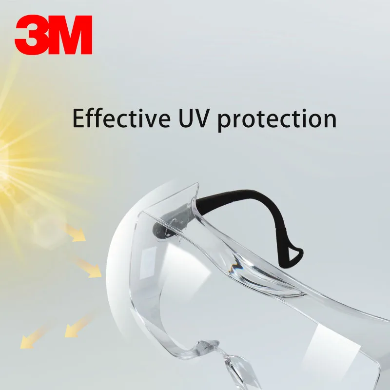 3M 12308 Multi-purpose goggles Genuine security 3M safety goggles Can be worn nearsighted glasses protect glasses