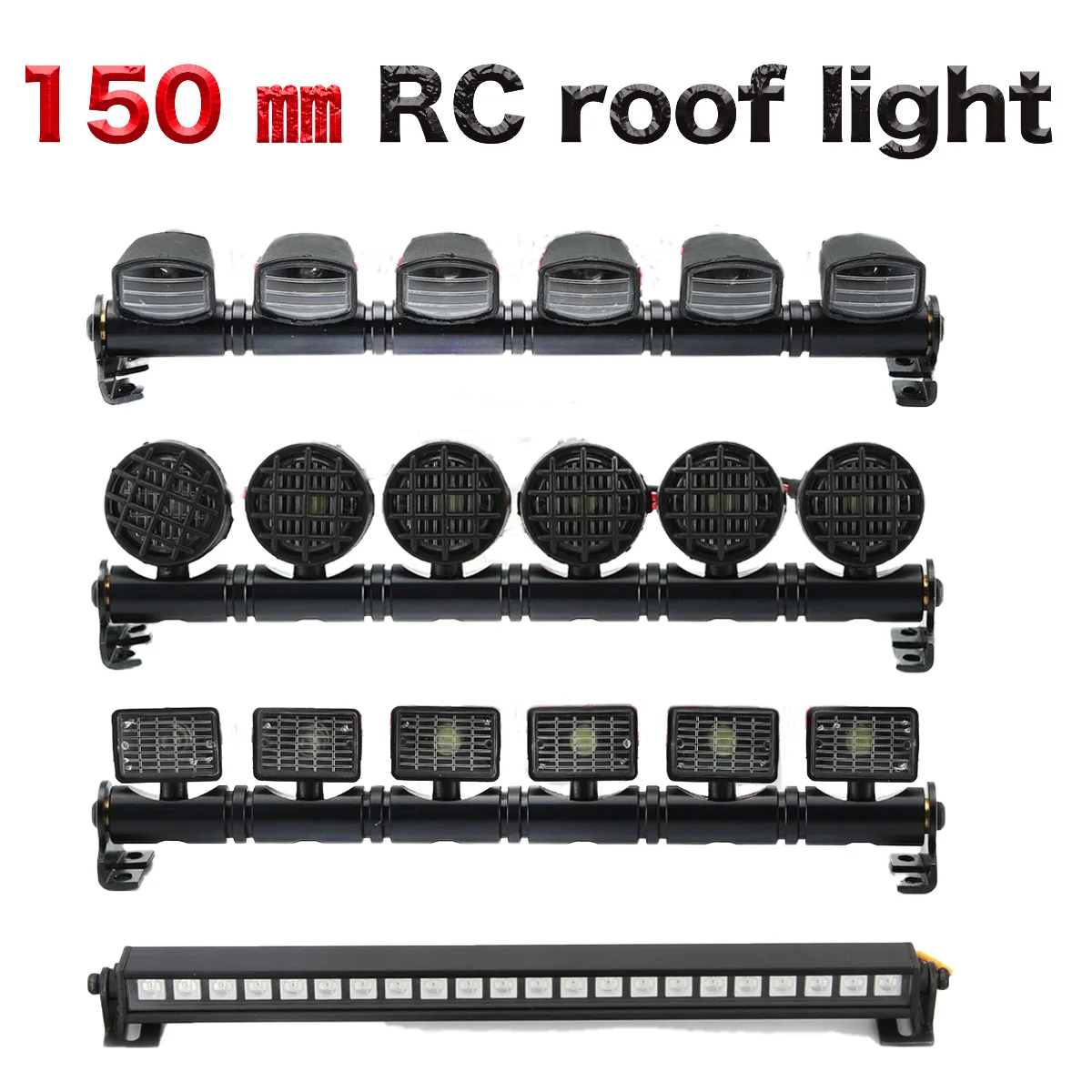 RC car night light 150MM Multi-function LED Light Bar 4.8~6V RC Car LED For RC Crawler Traxxas TRX-4 TRX4 D90 Axial SCX10 90046