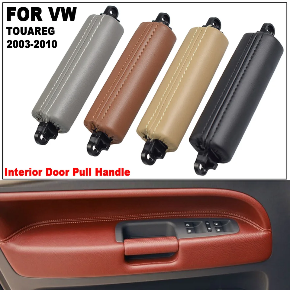 Poignée De Porte Intérieure En Cuir Avant Gauche Ou Droite 7L6867161 Pour VW Touareg 2002-2010