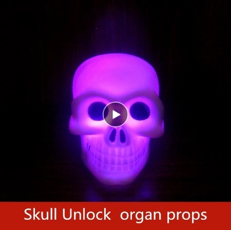 

room escape game escape room props Horror sound effect organ Skull Unlock Finished product props escape room game