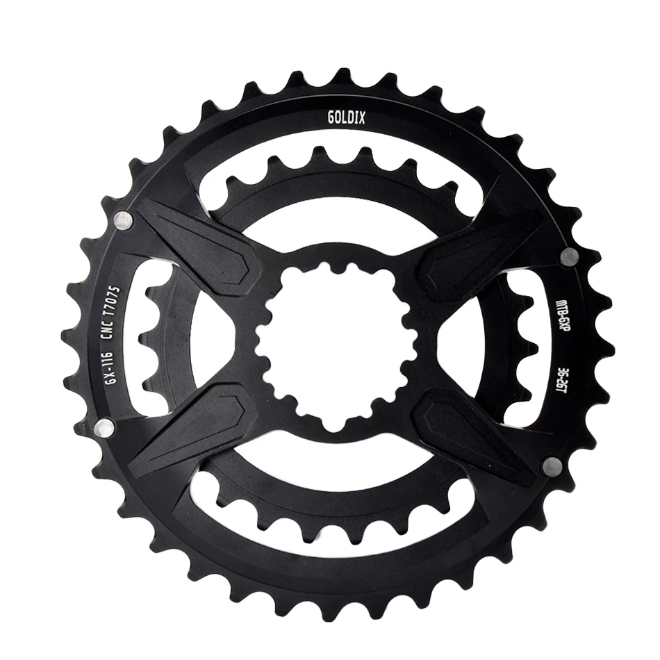 GOLDIX Double Disc Mountain Bike Chainring Sprocket 36T-26T