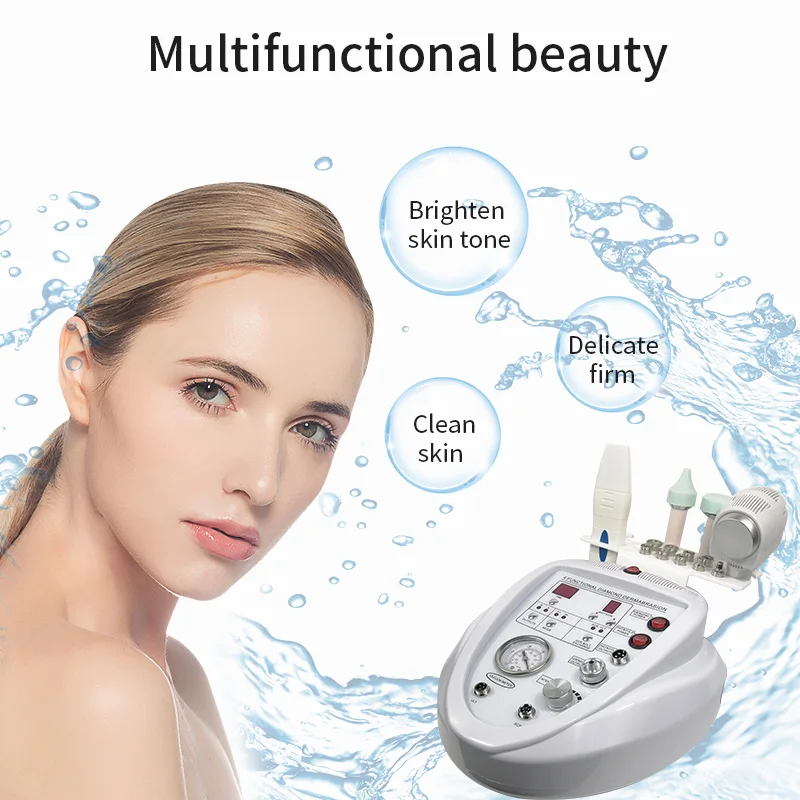 4 em 1 dermabrasion diamante microdermabrasion máquina do purificador da pele cuidados beleza máquina do rejuvenescimento da pele elevador da pele