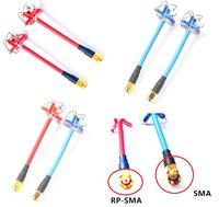 FPV 5.8Ghz 3dBi Cloverleaf FPV Antenna RP-SMA / SMA For Aomway TX/RX VTX Transmitter Receiver FPV Quad Camera Drone