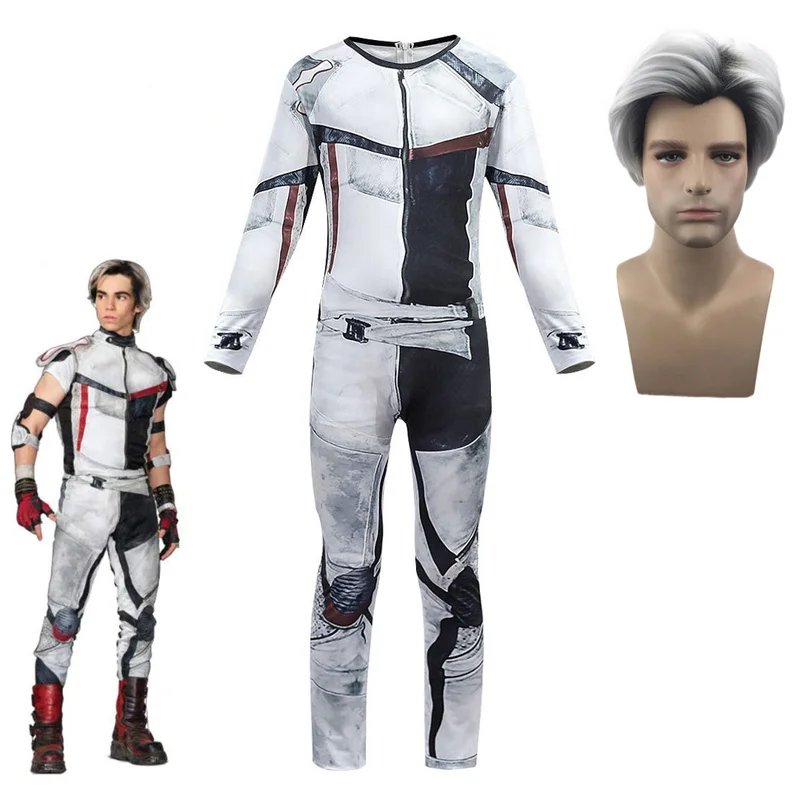 Boys Descendants 3 Costumes Zentai Funny Party Halloween 3D Boys Jumpsuits Halloween Kids Costume Cosplay Christmas Teen Outfits