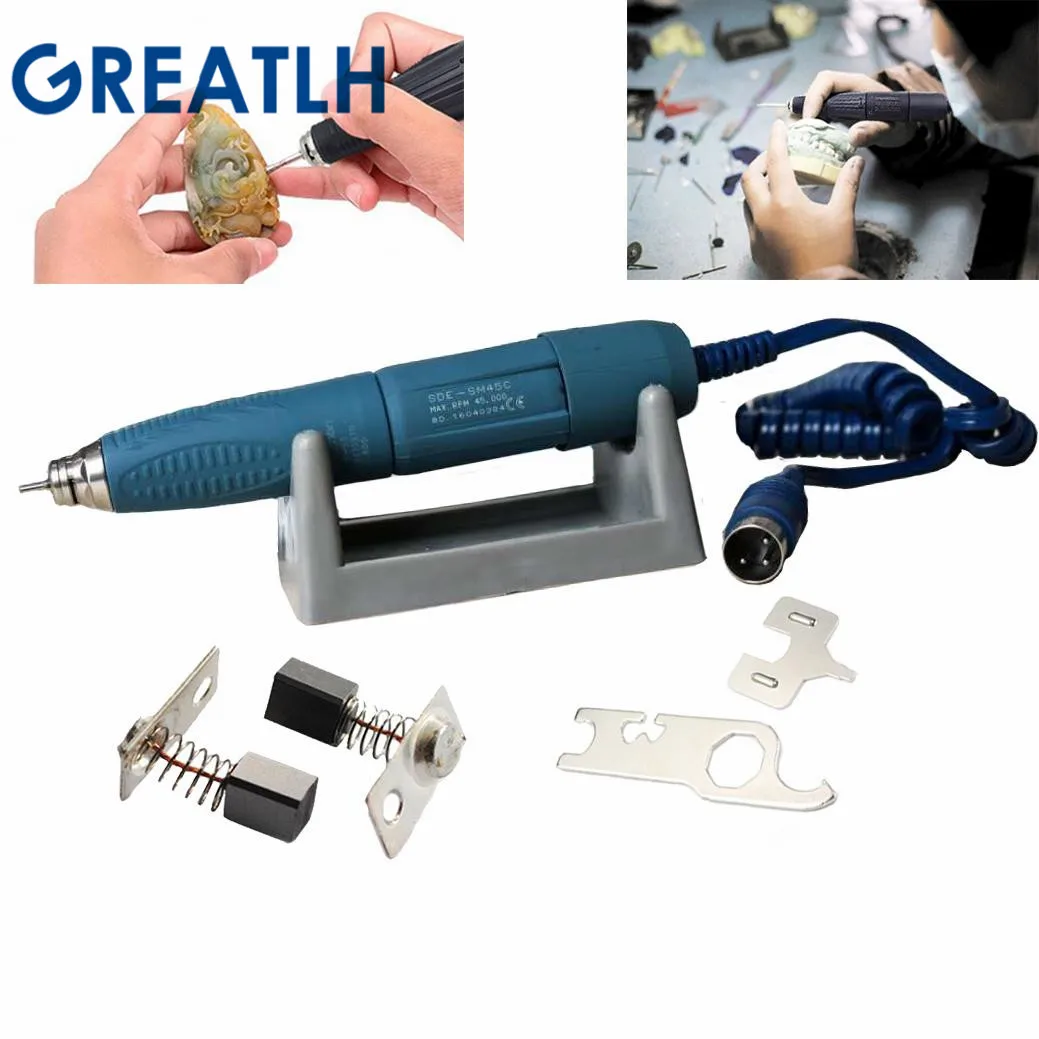 Dental Lab Marathon Micromotor Handpiece 35000RPM/45000RPM SDE-H37L/SDE-SM45C Saeyang micromotor handle