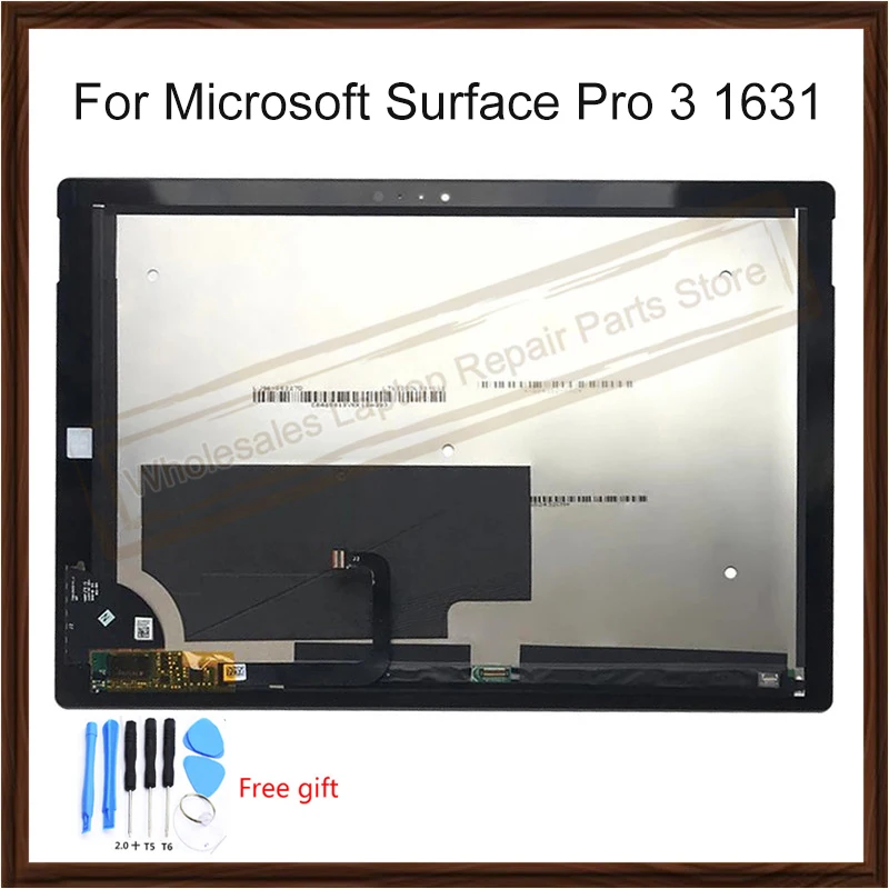 Original For Microsoft Surface Pro 3 1631 Full LCD Touch Screen Digitizer TOM12H20 v1.1 v1.0 LTL120QL01 003 For Pro3 lcd Display