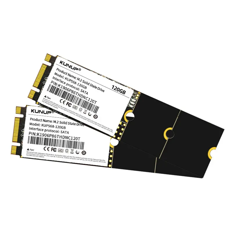 SSD M.2 SATA 128 GB NGFF SSD 2280 256 GB 512 GB Solid-State-Laufwerk B & M Key-Festplatte SATA M2 1 TB SSD für Desktop
