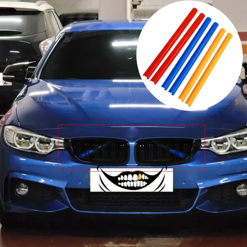 

Front Grille Trim Strips For BMW F10 F11 F02 F30 F32 3 4 5 7 Series Sport Style Grille Trim Strips Cover Frame Car Decorations