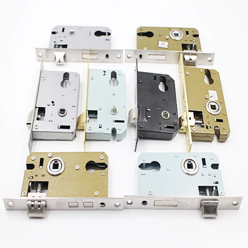 Lock Hardware Fittings Safety Silent Lock Gallbladder Lock Core Room Wooden  Lock Body Suitable For 32mm Lock Cylinder