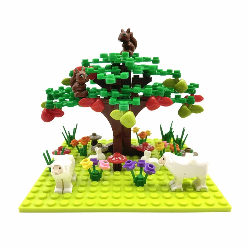 

New Toys Animals Farm Building Blocks Compatible Classic Mini MOC City Street Bricks Toys for Children DIY Gift Juguetes Bloques