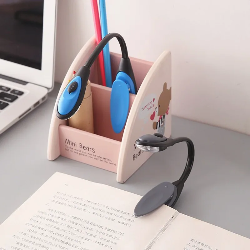 Hot Sale Portable LED Book Light Travel Bedroom Clip-On Flexible Convenient Bright LED Lamp Reading Lamp For Child Student Gifts