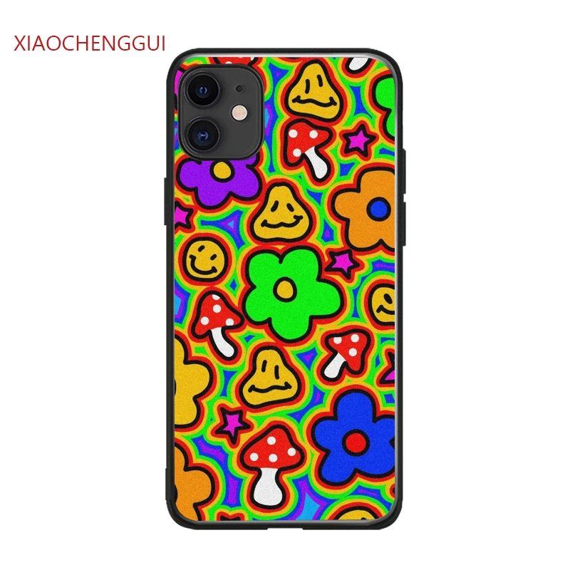 Weird smiley faces indie coque Soft silicone Phone Case for iPhone 11 12 PRO mini 5 6S 7 8 PLUS X XS MAX XR SE Cover Funda Shell