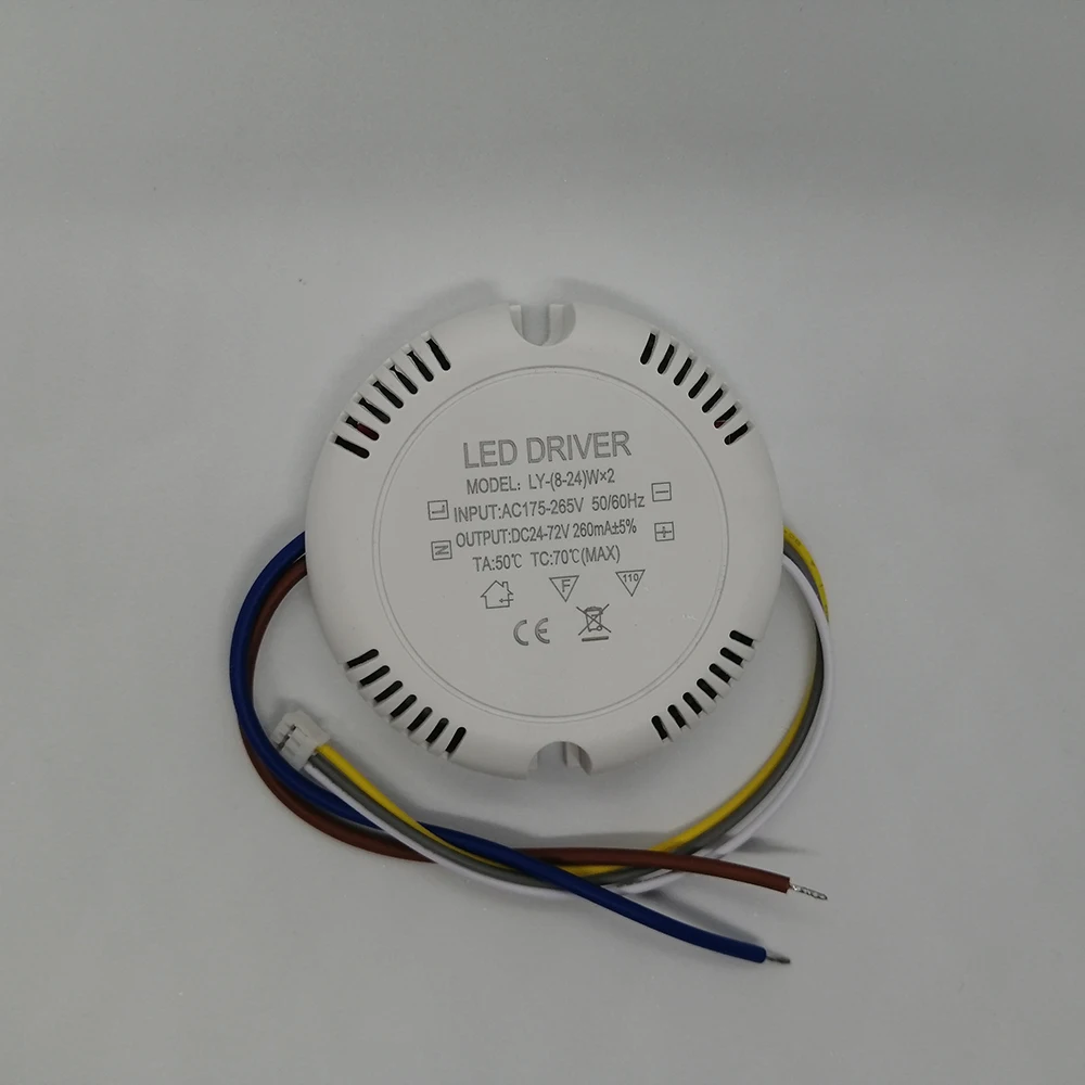 LED Driver AC165-265V To DC 36-85V 60V-130V Double Powers Supply Lighting Transformer For Ceiling Light Lamp 8W 12W 18W 24W 36W