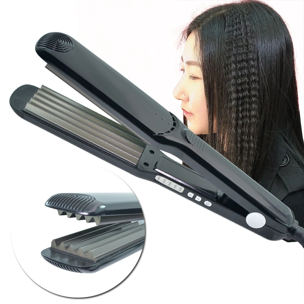 

Hair Crimper Professional Corrugation Hair Curler Titanium Curling Iron Adjustable Temperature Hair Waving Iron