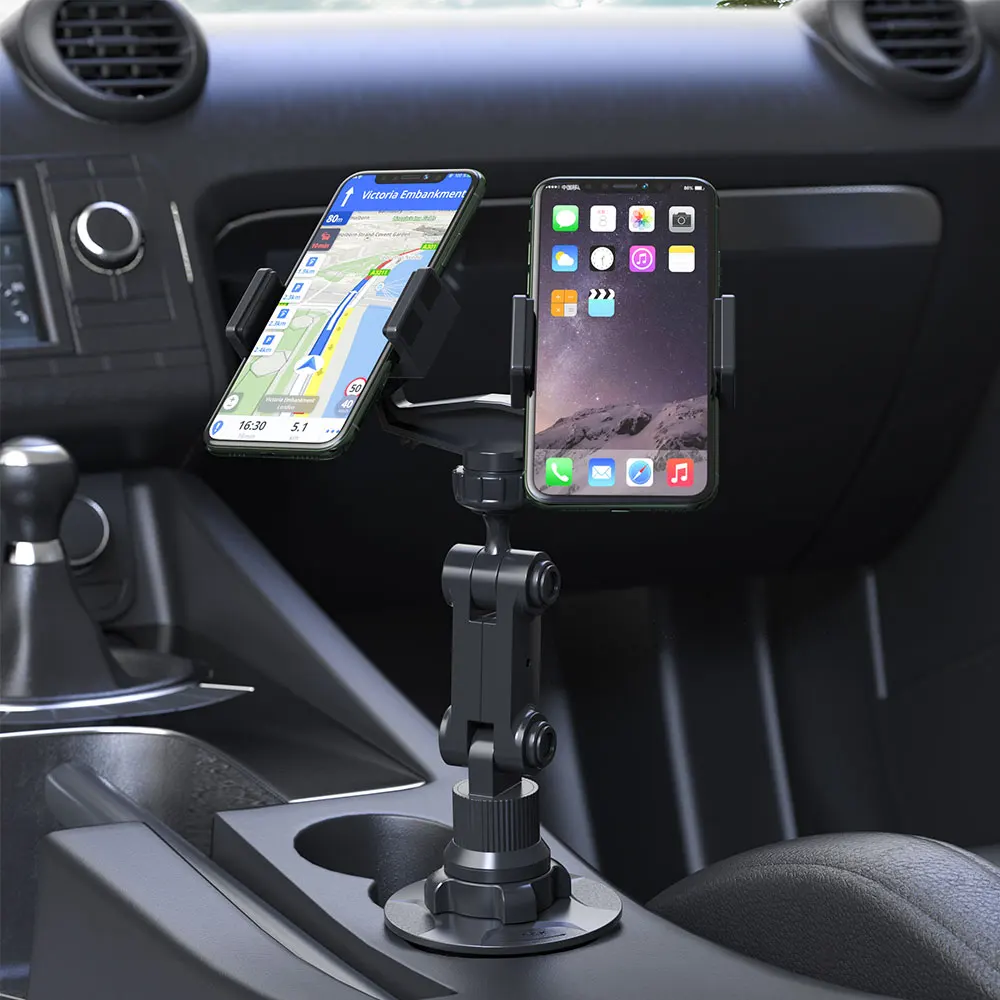 [Upgraded Version] Cup Holder Phone Mount,Miracase Long Neck Never Shake Car Cup Phone Holder Cradle Car Mount for iPhone 12/12